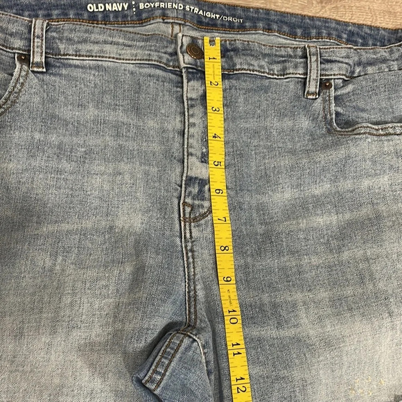 Old Navy Boyfriend Straight Embroidered Detail Distressed Patches 24 Plu… - Picture 5 of 16